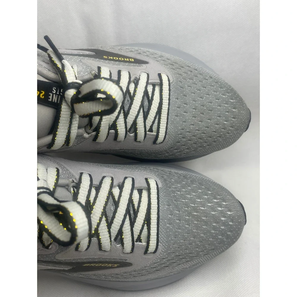 Brooks Adrenaline GTS 24 Run Sneakers Mens Size US 7.5 D Alloy White Gold Shoes